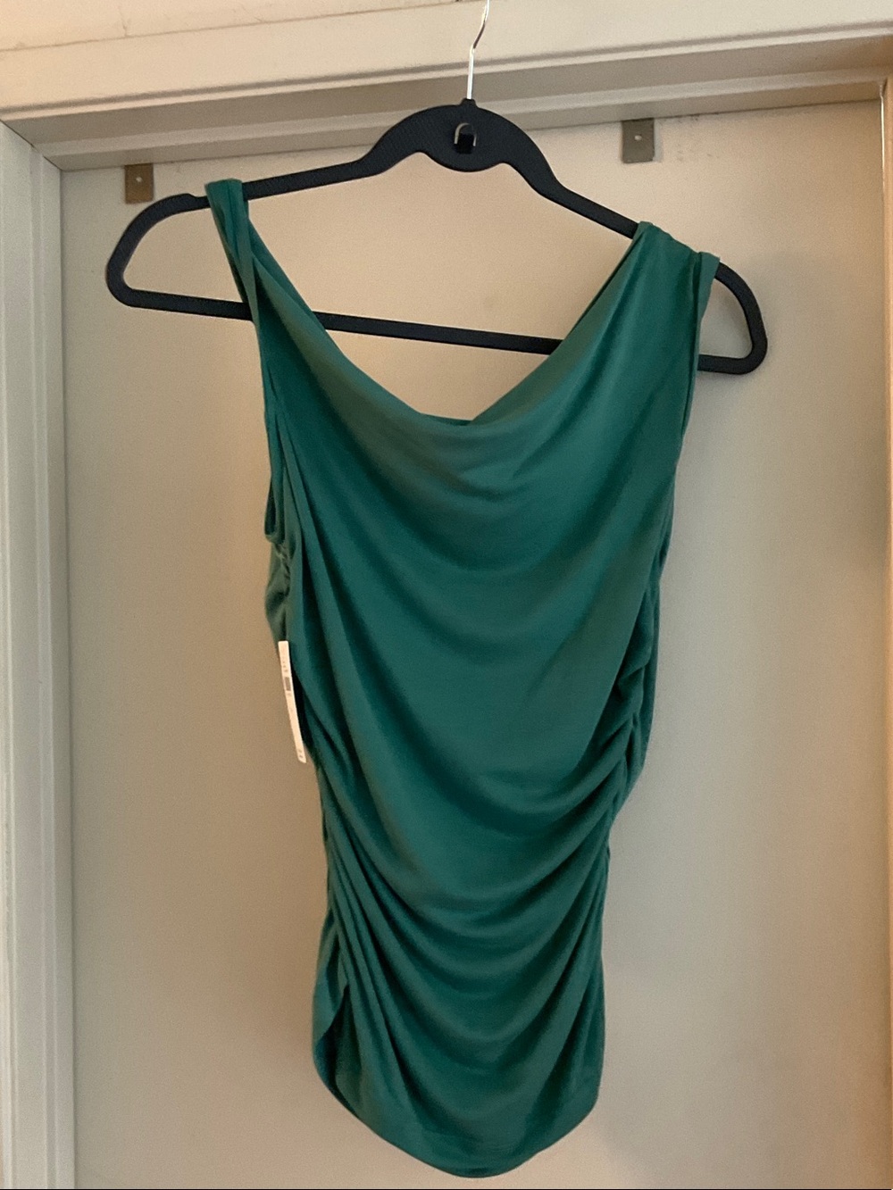 Anthropologie Teal Green Draped Tank